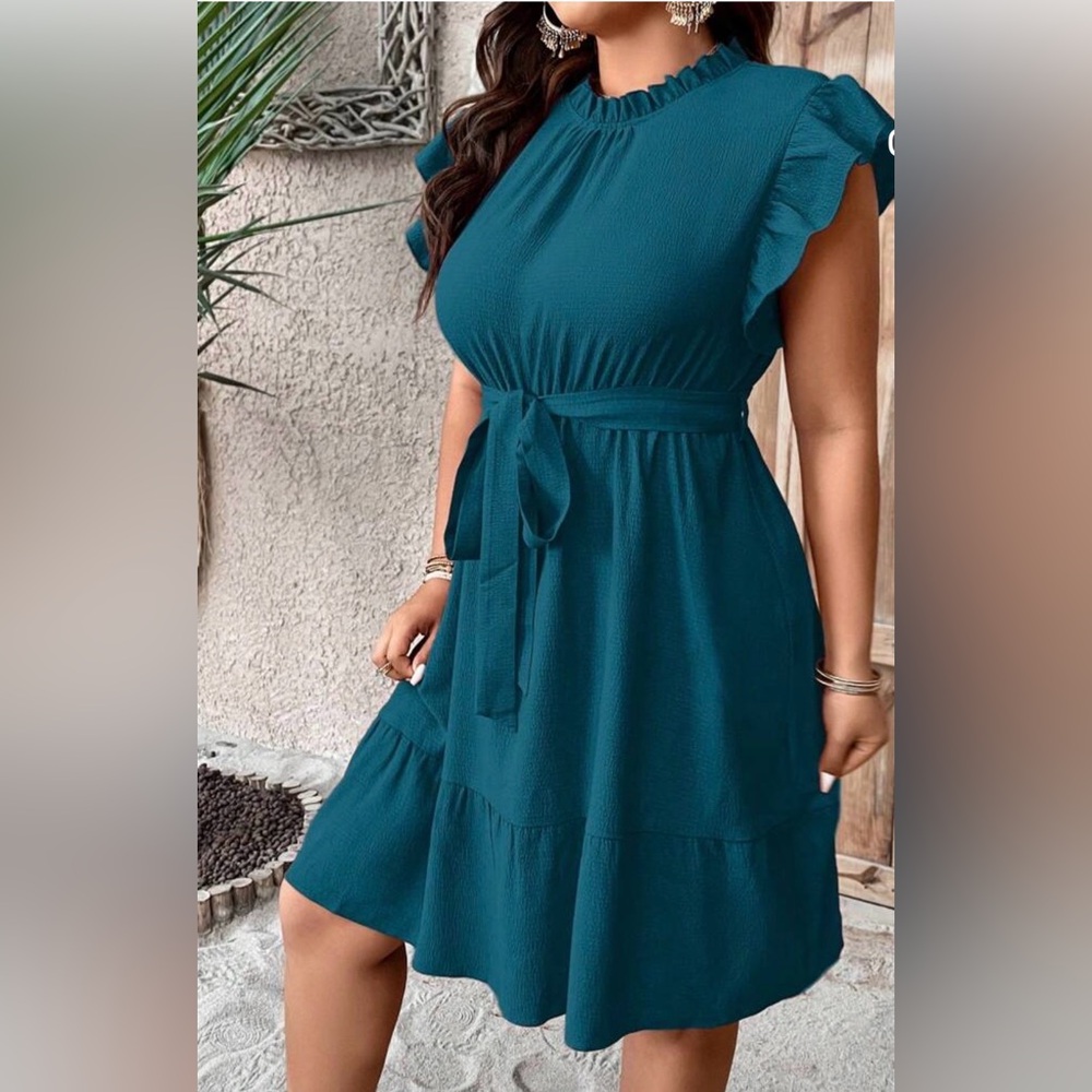 Women's Solid Color Simple Daily Dress Summer Dress Sz 12
